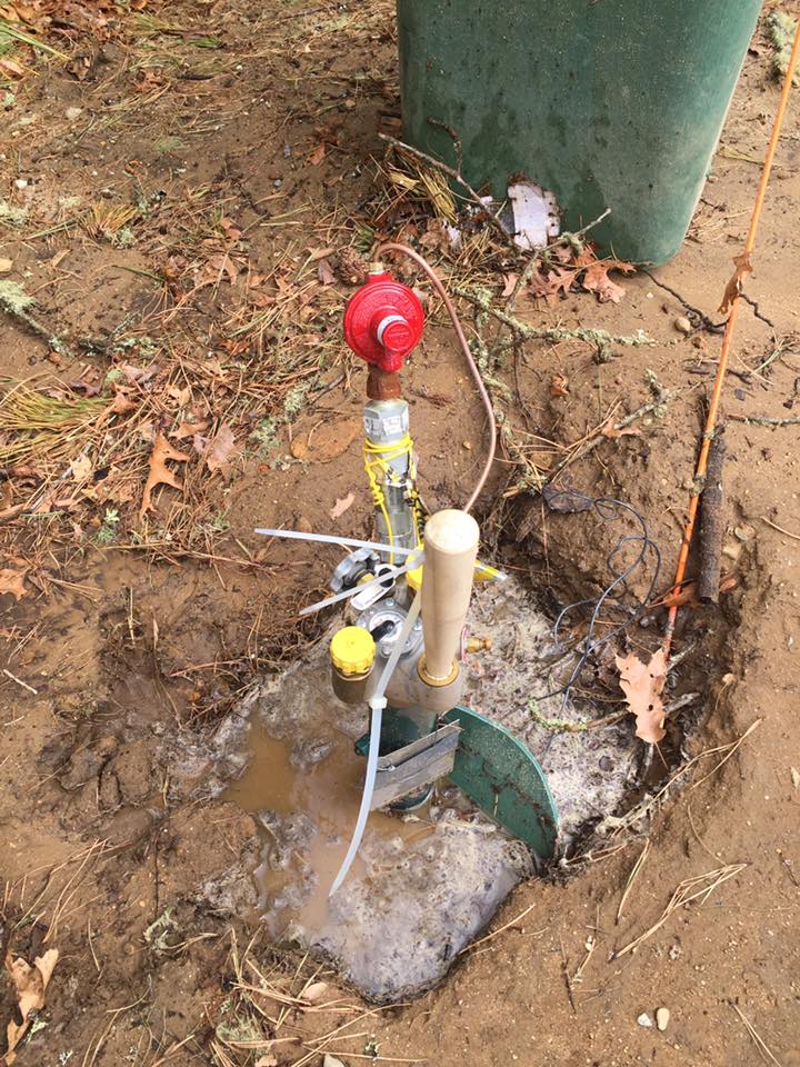 Underground propane tank begins leaking after valve run over in Orleans