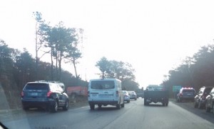 The backup on Route 6 this morning in the eastbound lane. The westbound lane has a fatality near exit 4.
