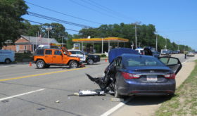 VIDEO: One critically injured in two-vehicle crash on Route 6 in Eastham