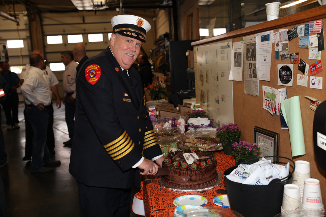 Hyannis Fire Chief Brunelle's Last Day On The Job