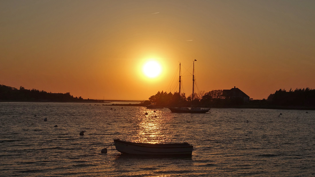 Sizzling Sunset Viewed From Chapoquoit Beach, West Falmouth!