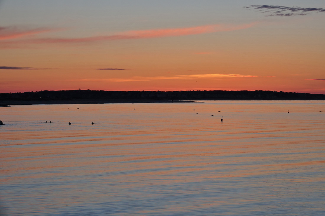 Sunrise With Crescent Moon At Forest Beach!