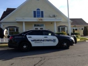 A Yarmouth Police cruiser on patrol.