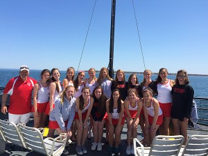 The 2015 Barnstable High School girls' tennis team finished at 17-3. Photo courtesy of Lou Giglio