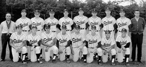 back row: Manny Robello, Jim Hubbard, Bernie Kilroy, Connie Denault, Ron Griesmer, Mike Strode, Jack McCarthy, Dick Mayo, Keith Weber, Arnold Mycock front row: Ken Huebner, Bob Butkus, Dick McAvoy, Steve Syriala, Jimmy Murray, Jeff Scudder, Matty Galante, Joe Russo