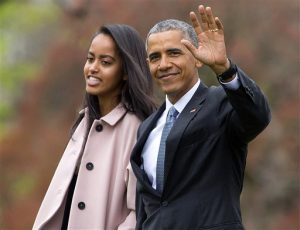President Barack Obama and his daughter Malia. (AP Photo)