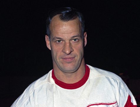 FILE - This is a Nov. 1967, file photo showing Detroit Red Wings hockey player Gordie Howe. Howe, the rough-and-tumble Canadian farm boy whose boundless blend of talent and toughness made him the NHL’s quintessential star during a career that lasted into his 50s, has died. He was 88. (AP Photo/File)