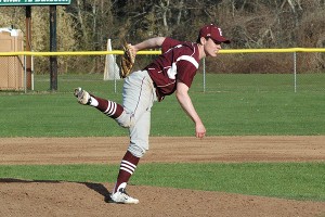 Falmouth's Nick Couhig struck out 10 in Sandwich Post 188's Legion season-opener Sunday. Sean Walsh/Capecod.com Sports