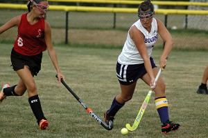 Bourne High School senior co-captain Morgan Callahan was relentless in her team's season-opening tie with Old Rochester Wednesday afternoon. Sean Walsh/Capecod.com Sports
