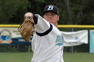 Brewster Whitecaps' Anthony Arias got his first Cape League win last night with 10 strikeouts. Sean Walsh/Capecod.com Sports