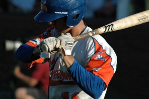 Marshall's Corey Bird was again the hero for Hyannis last night against the Bourne Braves with a two-run triple in the ninth inning. Sean Walsh/Capecod.com Sports