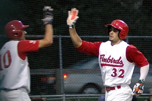 Orleans' slugger Willie Abreu (Miami) continued his torrid hitting streak Sunday night in the 'Birds 8-4 win over Chatham. Sean Walsh/Capecod.com Sports