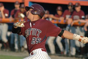 Cotuit Kettleer catcher Mike Cantu takes a hack at McKeon Park last night in a tough, 5-2 loss to the host Harbor Hawks. Sean Walsh/Capecod.com Sports