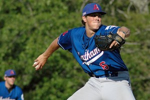 Chatham Anglers' Parker Dunshee (Wake Forest) continued to shine last night in big win. Sean Walsh/Capecod.com Sports