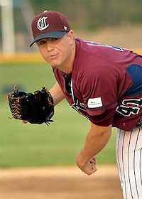 Jon Woodcock, Cotuit Kettleers Coca Cola Pitcher of the Week CCBL Photo/Sportspix