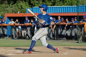 Chatham Anglers' Zack Short (Sacred Heart) went 2-2 last night and drove in the winning run over the Orleans Firebirds. Sean Walsh/Capecod.com Sports 