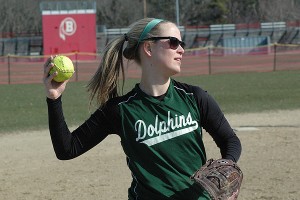 Dennis-Yarmouth's Taylor Conley rapped out another four hits today in the Dolphins' 15-3 rout over Nauset. Sean Walsh/Capecod.com Sports