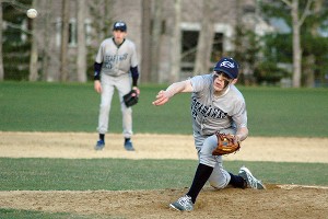 Cape Cod Academy's Danny Crossen notched the save and hammered a three-run homer to help lead the Seahawks to an 8-6 comeback win over Sturgis East Tuesday afternoon. Sean Walsh/Capecod.com Sports Photos