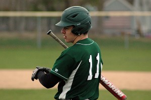 Dennis-Yarmouth's Drew Cochran belted out a pair of dobles in yesterday's 14-8 win over the Vineyard. Sean Walsh/Capecod.com Sports Photos