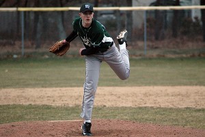 Dennis-Yarmouth's Drew Gallant got the game-winning hit, as well as the win for himself on the mound in dramatic, walk-off fashion Wednesday afternoon at Merrill "Red" Wilson Field in South Yarmouth. Sean Walsh/Capecod.com Sports