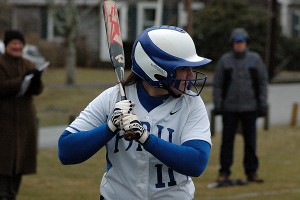St. John Paul II catcher Hadley Tate went 2-4 with a home run and a double and two RBI to help the Lions to an 8-7 walkoff victory at home versus a tough Sturgis West team Thursday afternoon in Hyannis. Sean Walsh/Capecod.com Sports Photos