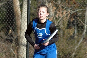 St. John Paul II number one singles player Haylee Whiteley paced her Lady Lions to a 4-1 win over Dennis-Yarmouth Monday. Sean Walsh/Capecod.com Sports File Photo