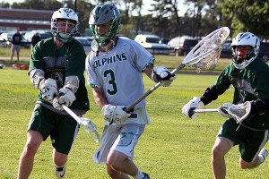 Dennis-Yarmouth goalie Sean McNamara proved once again a near impenetrable wall in net Wednesday versus Canton. Phil Garceau/Capecod.com Sports