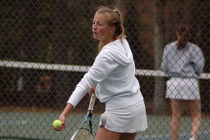 Julia Moskal paved the way once again for a Clipper tennis win against B-R Wednesday. Sean Walsh/Capecod.com Sports