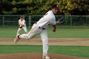 Barnstable Post 206 righty Jake Gleason allowed just one hit and struck out six while going 2-4 with 2 RBI at the plate Tuesday night at Lowell Park in American Legion action. Sean Walsh/Capecod.com Sports. 