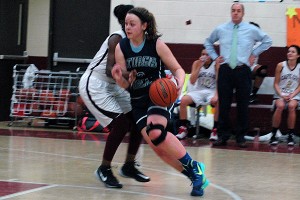 Sturgis East senior co-captain Meaghan Fitzgerald scored a game-high 16 points last night at Cape Tech and needs just 18 points to hit the 1,000-points career milestone. Sean Walsh/capecod.com sports