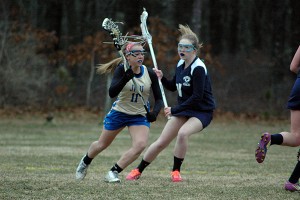 St. John Paul II's Mikenzie Carbone netted six goals in Saturday's 18-9 win over Greater New Bedford Voke Tech. Sean Walsh/Capecod.com Sports File Photo
