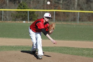 Barnstable High junior Ryan Bruning took the hard-luck loss Monday in his first career varsity start. Sean Walsh/Capecod.com Sports Photos