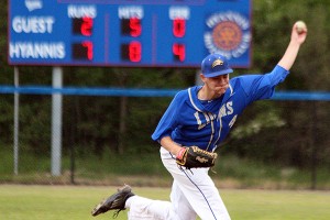 Blake Waters went five solid innings for the Lions and notched the victory. Phil Garceau/Capecod.com Sports