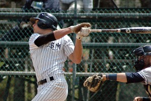 Southern Maine's Sam Dexter rips one just foul in his team's 4-0 win over Suffolk Wednesday at Whitehouse Field. Sean Walsh/Capecod.com Sports