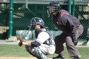 Sturgis East freshman catcher Andrew Williams went 5-7 over the course of two victories for The Storm Saturday at Lowell Park, helping his team get back to .500 at 5-5 on the season. Sean Walsh/Capecod.com Sports Photos