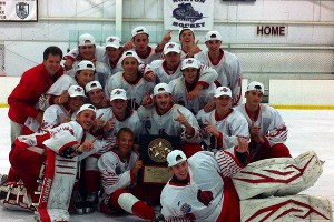 The Barnstable U18 boys' hockey team is in Troy, Michigan tonight, vying for a national title. Photo courtesy of the Pasic Family