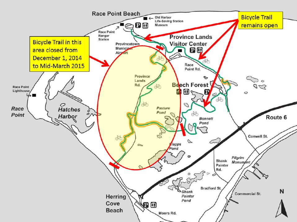 Provincetown Cape Cod Bicycle Trail Bikes At The Beach Stock Photo