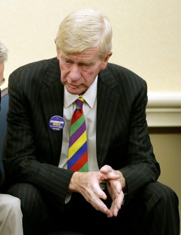 Libertarian vice presidential candidate Bill Weld at the National Libertarian Party Convention, Friday, May 27, 2016, in Orlando, Fla. (AP Photo/John Raoux)