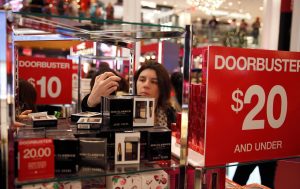 IMAGE DISTRIBUTED FOR MACY'S - Shoppers take advantage of Black Friday door buster deals at Macy's Herald Square on Thursday, Nov. 24, 2016, in New York. (Donald Traill/AP Images for Macy's)
