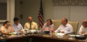 CCB MEDIA PHOTO Bourne officials discuss upcoming tax override vote during public session Monday night