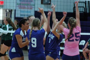 Bourne High was relentless in its season-opening volleyball win against Dennis-Yarmout Thursday night. Sean Walsh/Capecod.com Sports