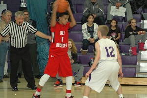 Old Rochester freshman phenom Noah Fernandes netted a game-high 21 points in last night's 84-76 title-clinching win over the Bourne Canalmen. Sean Walsh/Capecod.com sports