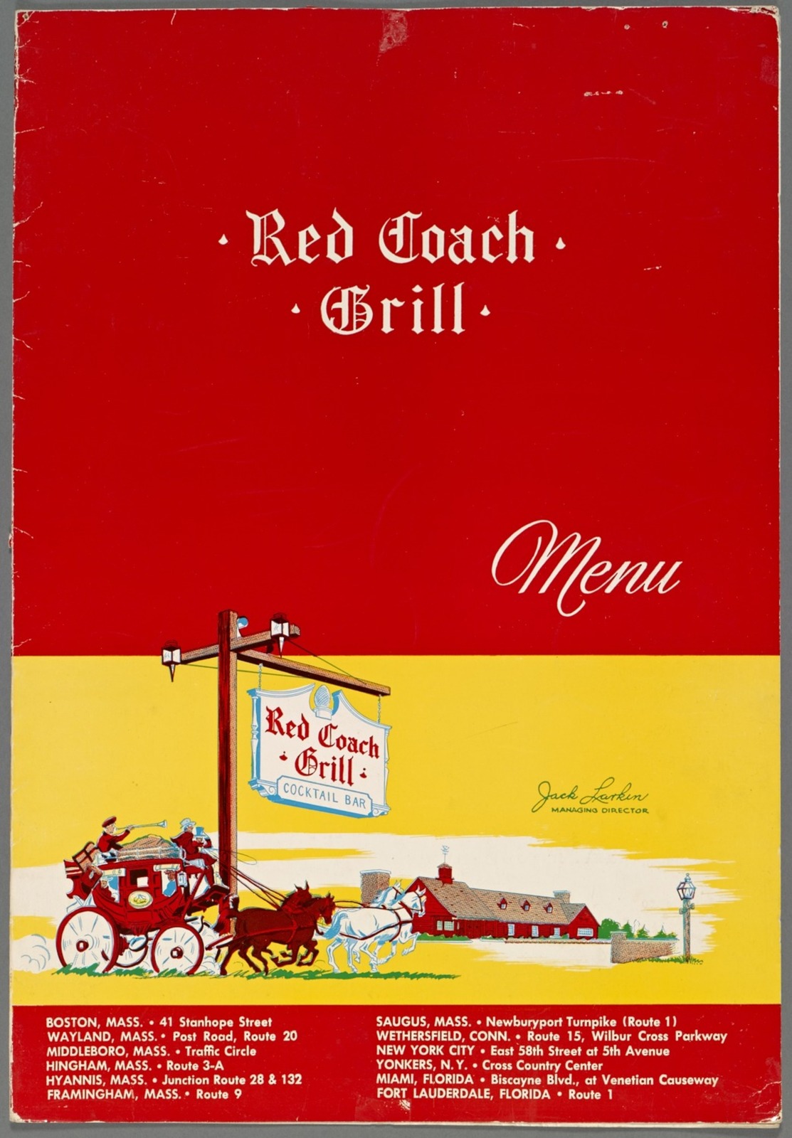 A Popular Cape Restaurant Decades Ago: Red Coach Grill 