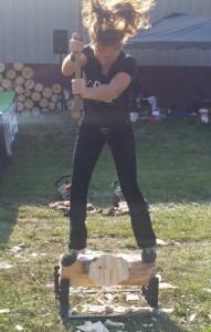 CCB MEDIA PHOTO A Lumberjill performing at the Barnstable County Fair.