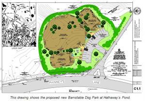 Conceptual designs of the Barnstable Dog Park