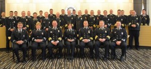 COURTESY OF THE STATE FIRE MARSHAL'S OFFICE Thirty-two fire officers graduate from Fire Officer Management Training on Monday.