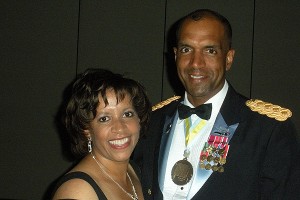 US Army Brig. Gen. Gary Brito, seen here with wife Michelle, was promoted in June. He is a former Barnstable High School standout athlete and recipient of the prestigious Jean G. Hinkle Memorial Athletic Award (1981). Photo Courtesy of Gary Brito