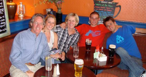 Greg O'Brien and his family.  Greg is pictured here on the far left. 