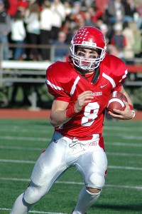 Princeton University running back Hayden Murphy says the speed of collegiate football and the Ivy League academic workload is daunting but manageable. Photo by Sean Walsh/capecod.com sports