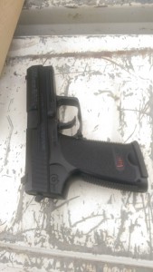 Replica handgun found by Police.